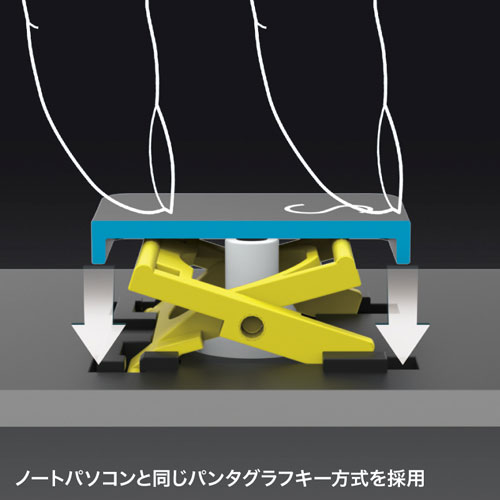 ワイヤレススリムキーボード（テンキー付き・ブラック）