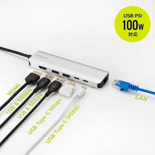 8K対応 USB Type-C ドッキングステーション