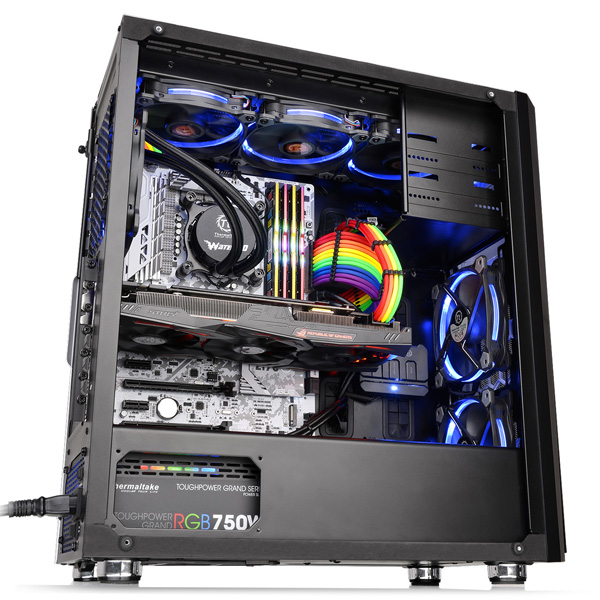 ミドルタワー型PCケース Versa H26 Black /w casefan