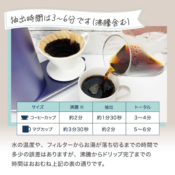 電動ドリップ コーヒーメーカー oceanrich CM1 360度回転 蒸らし機能付き