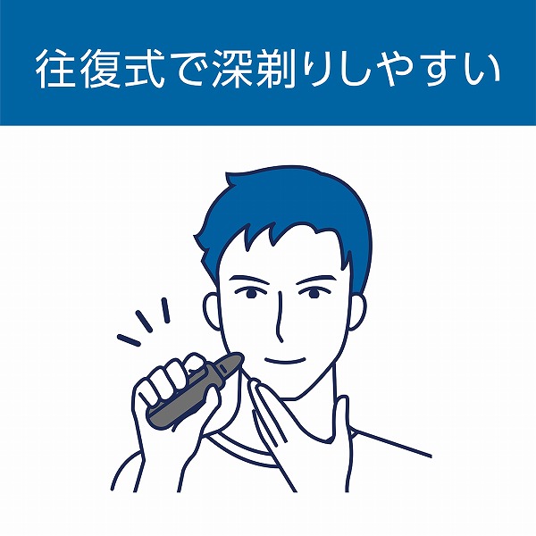 USB充電シェーバー（チャコールグレー）