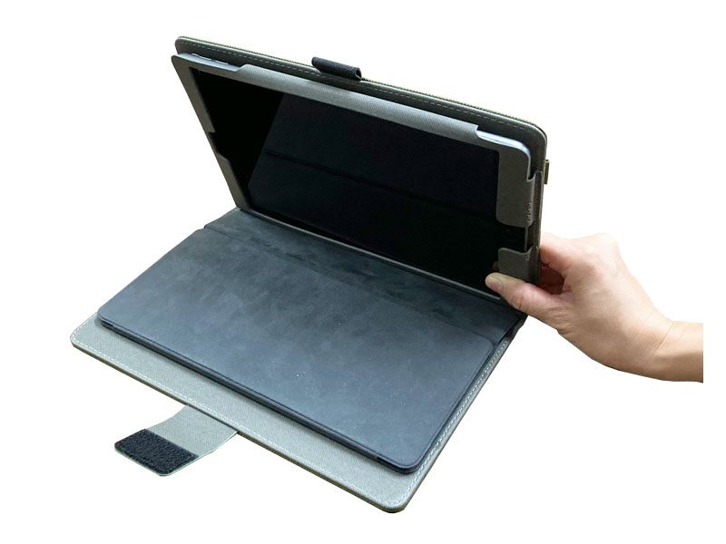 Apple iPad 第9～7世代（10.2インチ）対応 高耐久ナイロン保護ケース（カーキ）