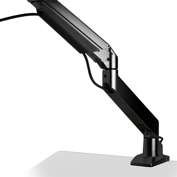 ガス圧式4軸シングルモニターアーム ブラック