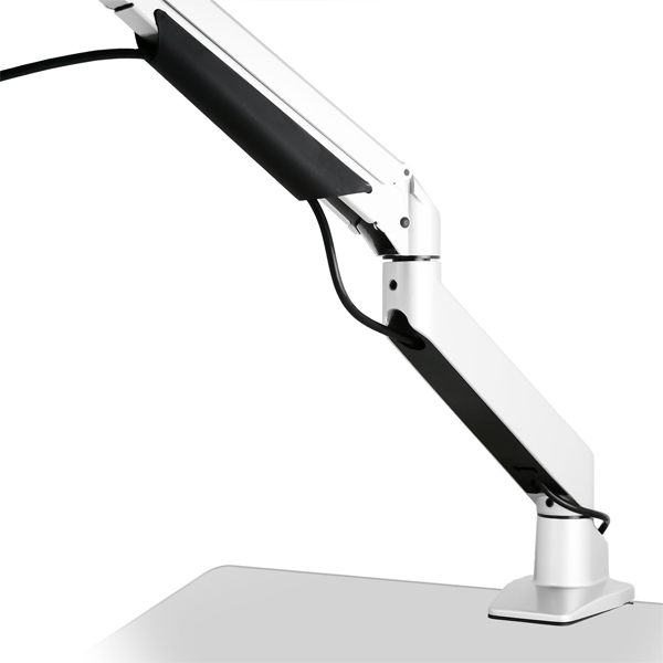 ガス圧式4軸シングルモニターアーム ホワイト