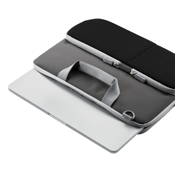 インナーバッグ/ハンドル付/ショルダーベルト付/ポケット付/耐衝撃/11.6inch/ブラック