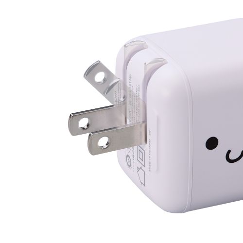 AC充電器/スマホ・タブレット用/USB Power Delivery/65W/USB-C1ポート/しろちゃん