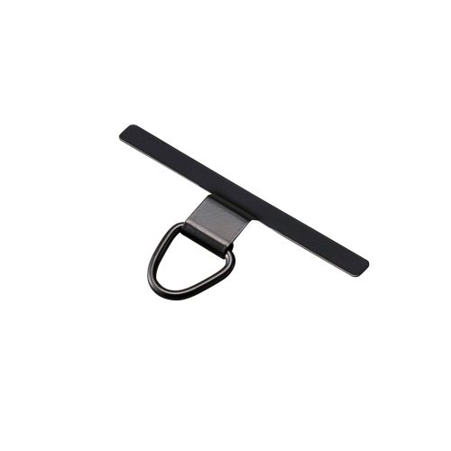 スマホショルダーストラップ/ステンレスストラップホールシート付属(1口タイプ×1枚)/フラット型/ループ付/カラビナ付/ネイビー