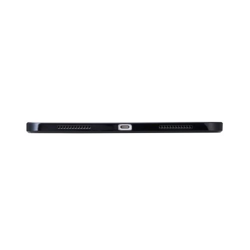 iPad Air 11インチ(M3/M2)/クリアケース/背面クリア/軽量/カラーエッジ/ブラック