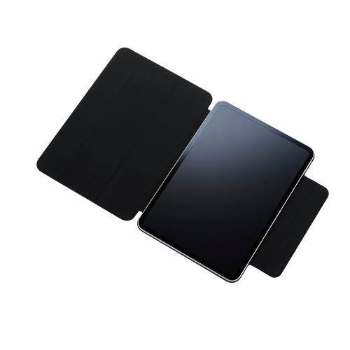 11インチiPad Pro(M4)/フラップケース/超薄型/ソフトレザー/マグネット装着/スリープ対応/ネイビー