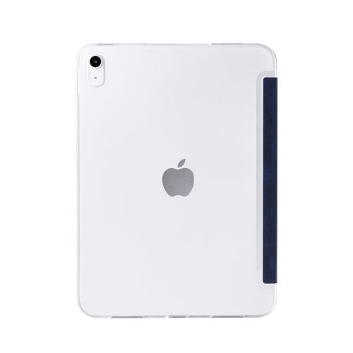 iPad 11インチ(A16)/10.9インチ(第10世代)/フラップケース/薄型軽量/背面クリア/2アングル/スリープ対応/ネイビー