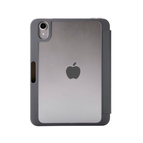 8.3インチiPad mini(A17 Pro)/フラップケース/CHIC STYLE/背面クリア/チャコールグレー
