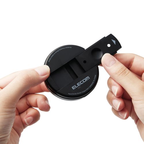 ワイヤレス充電器/マグネット内蔵/7.5W/卓上タイプ/3way/ブラック