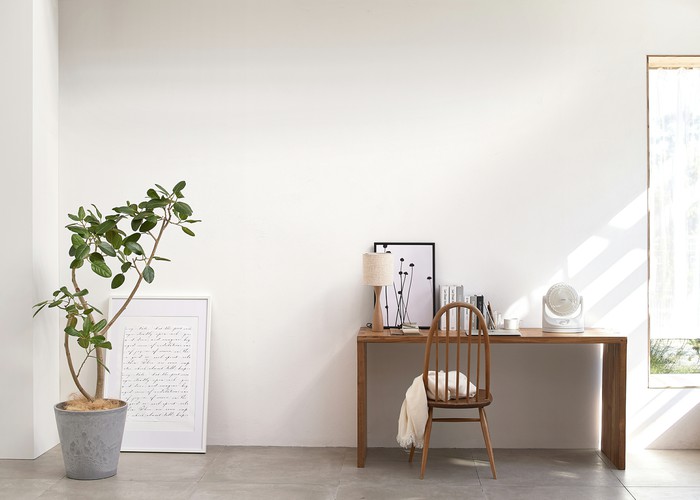 サーキュレーター 8畳 首振り マカロン型 ホワイト