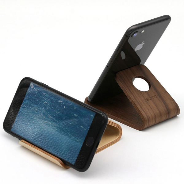 天然木 スマホスタンド ウォルナット