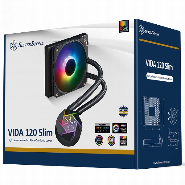 RGB水冷CPUクーラー 120mm