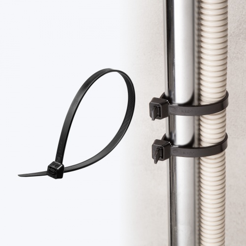 結束バンド（屋外用・耐候性・長さ380mm・幅7.6mm・50本入り）