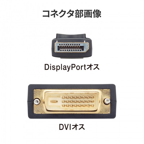 DisplayPort-DVI変換ケーブル 2m