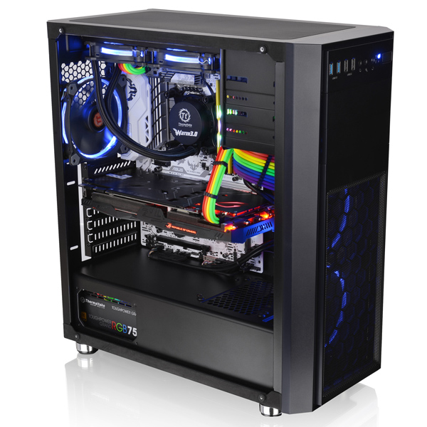 ミドルタワー型PCケース Versa H26 Black /w casefan