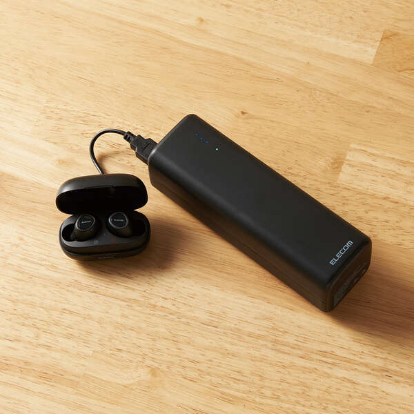 モバイルバッテリー/USB Power Delivery認証/20100mAh/52.5W/USB-C 1ポート/USB-A 1ポート/ブラック