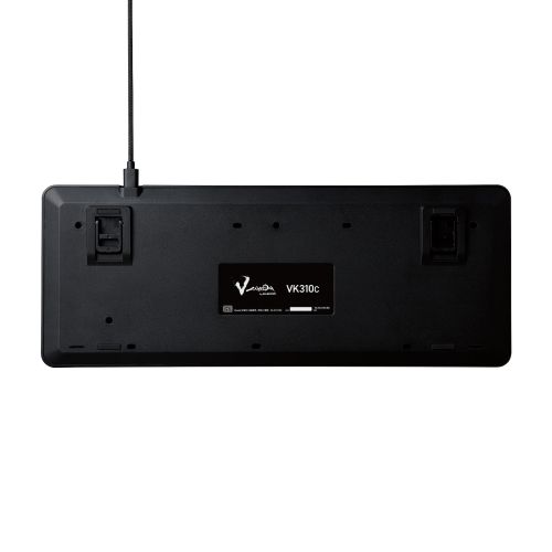 ゲーミングキーボード/V custom/有線/着脱式/メカニカル/ネオクラッチキーキャップ/テンキーレス/クリッキー(青軸)/RGB/ブラック