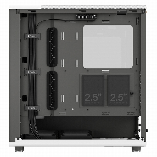 ミドルタワー型PCケース North Chalk White TG Clear