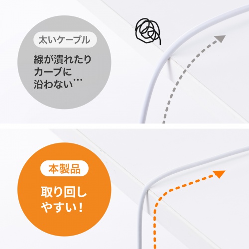 アンテナケーブル ごく細 S2.5C-FB 片側L字 2m