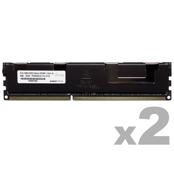 DDR3L-1600 240pin RDIMM 8GB×2 fAN d