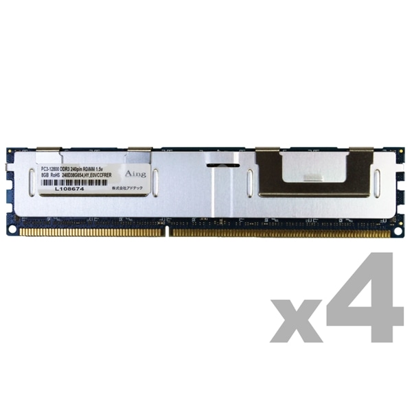 DDR3-1600 240pin RDIMM 8GB×4 fAN