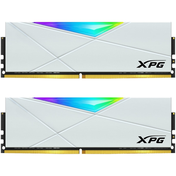 XPG SPECTRIX D50 WHITE DDR4-3200MHz U-DIMM 16GB×2 RGB DUAL COLOR BOX