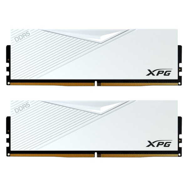 XPG LANCER White DDR5-6400MHz U-DIMM 32GB×2 32-39-39 DUAL COLOR BOX