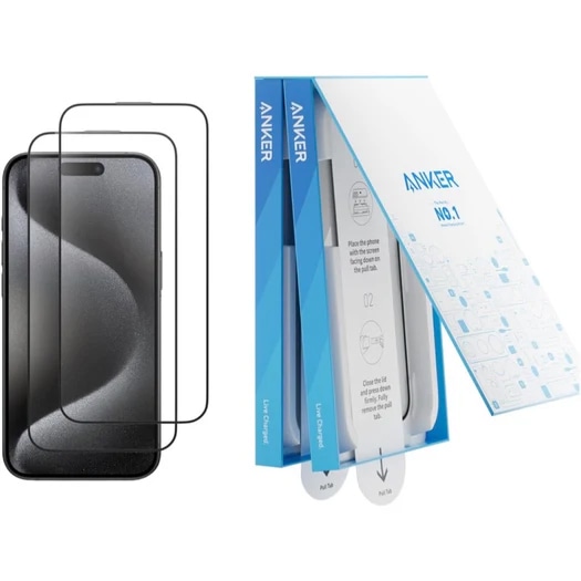 Anker Easy Fit KXtBLbg (HD for iPhone 15) 2Zbg