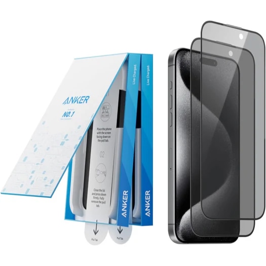 Anker Easy Fit KXtBLbg (̂h~ for iPhone 15 Pro) 2Zbg