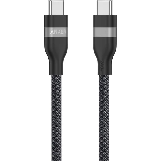 Anker USB-C & USB-C P[u (0.9m 240W ϋviC) ubN