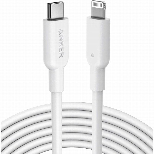 Anker PowerLine II USB-C & CgjOP[u MFiF USB PDΉ }[d iPhone 14/13/12/SE(3) eΉ (3.0m zCg)