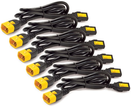 Power Cord Kit (6 ea) Locking C13 to C14 0.6m