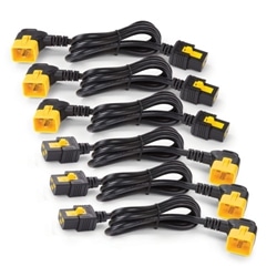 Power Cord Kit (6 ea) Locking C19 to C20 (90 Degree) 0.6m