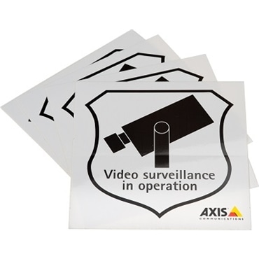 SURVEILLANCE STICKER ENG 10PCS