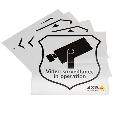 SURVEILLANCE STICKER ENG 50PCS