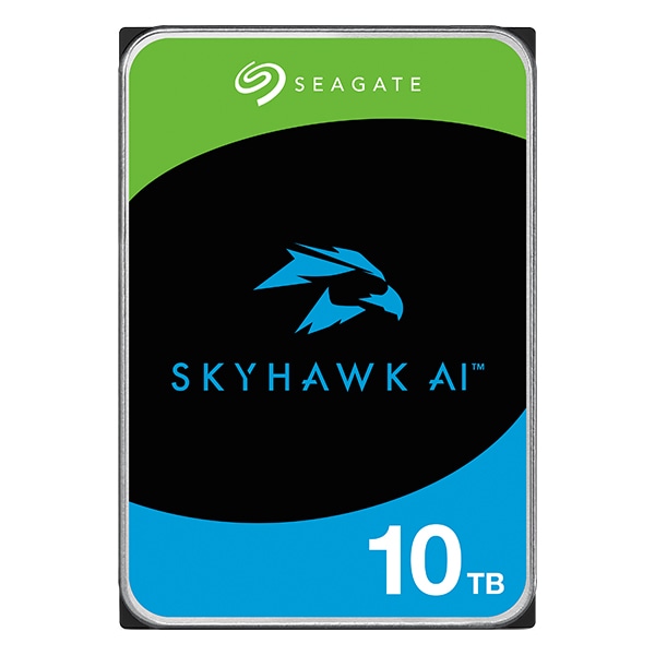 Seagate SkyHawk AI 3.5 10TB HDD (CMR) [J[5Nۏ 256MB 7200rpm lbg[N rfI R[_[ AIΉNVRVXepST10000VE001