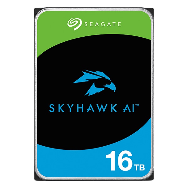 Seagate SkyHawk AI 3.5 16TB HDD (CMR) [J[5Nۏ 256MB 7200rpm lbg[N rfI R[_[ AIΉNVRVXepST16000VE002