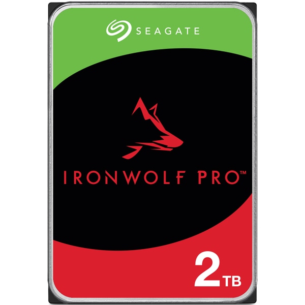 Seagate IronWolf Pro 3.5yf[^3Ntz2TB HDDiCMRj[J[5Nۏ 24ԉғ PCANASp RVZT[t ST2000NT001