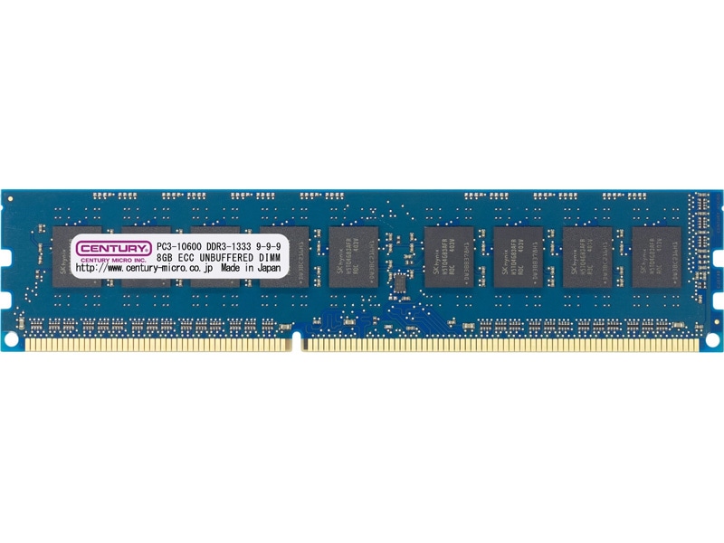 PC3-8500/DDR3-1066 8GB 240pin unbuffered DIMM ECCt {