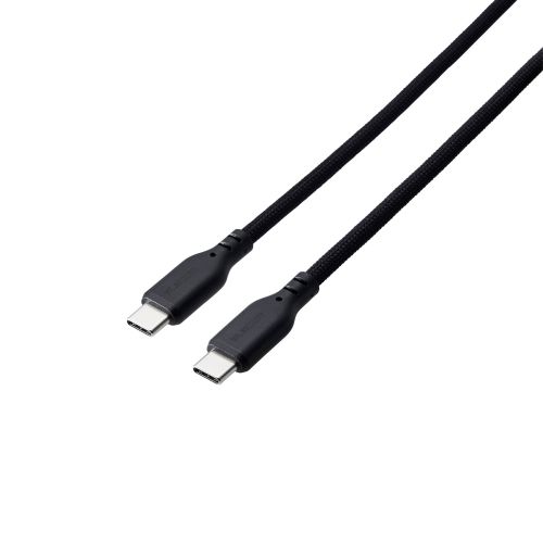 USB Type-C to USB Type-CP[u/60WΉ/}Olbg/܂Ƃ܂/1.0m/ubN