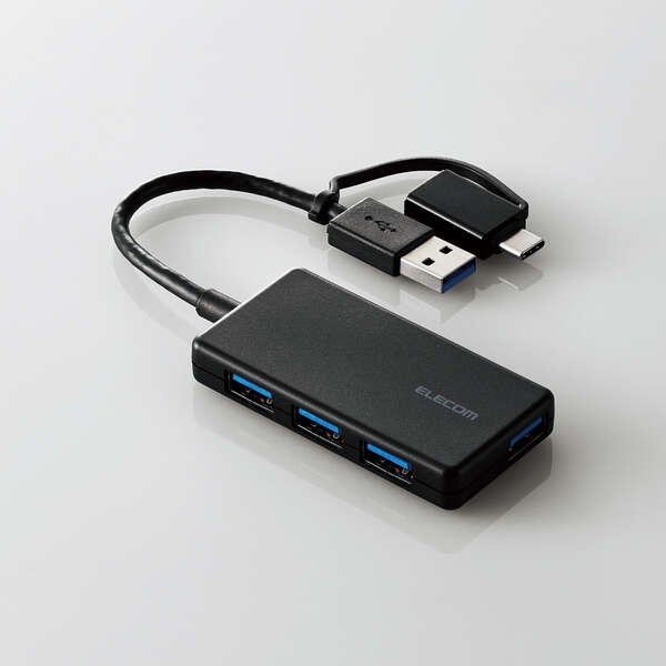 USB HUB/USB5Gbps/Type-CϊA_v^t/RpNg/oXp[/4|[g/ubN