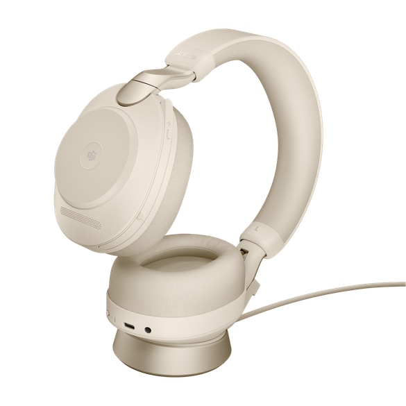 Jabra Evolve2 85 UC Stereo USB-A Stand Beige