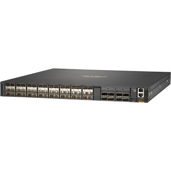 HPE Aruba 8325-48Y8C Bundle includes: 48 x 25Gb ports (SFP/+/28)A8 x 100Gb ports (QSFP+/28)A6 Front-to-Back Fans and 2 PSUs