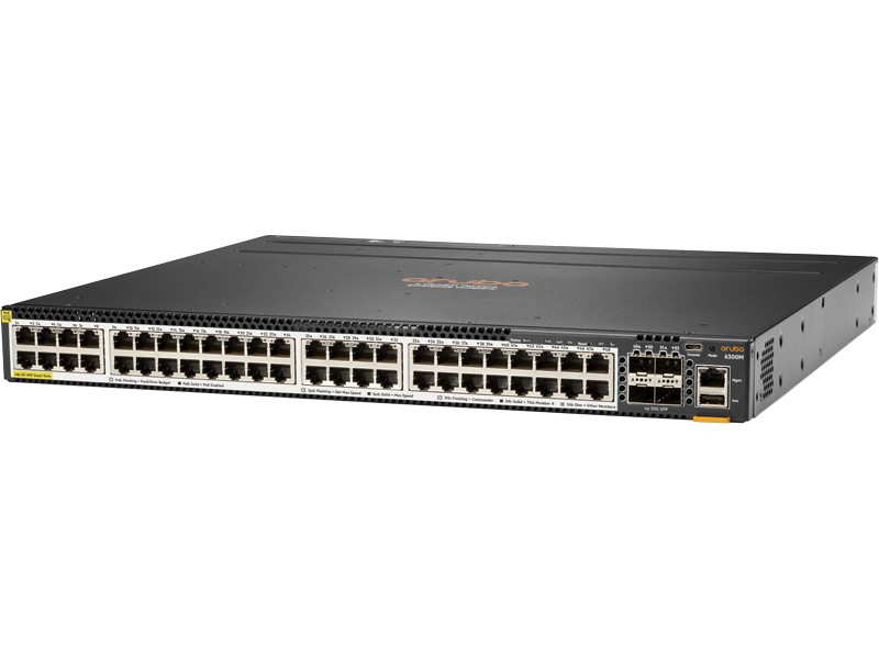 HPE Aruba 6300M 48 Smart Rate 5 Class 6 PoE 4SFP56 Switch