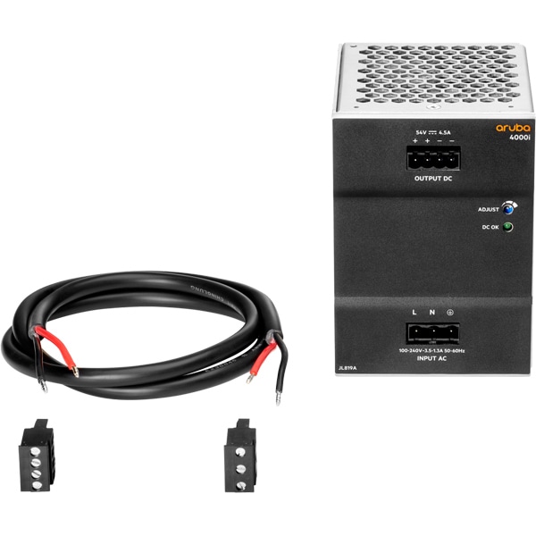 Aruba 4000i POE 54VDC 240W 100-240VAC DIN Power Supply