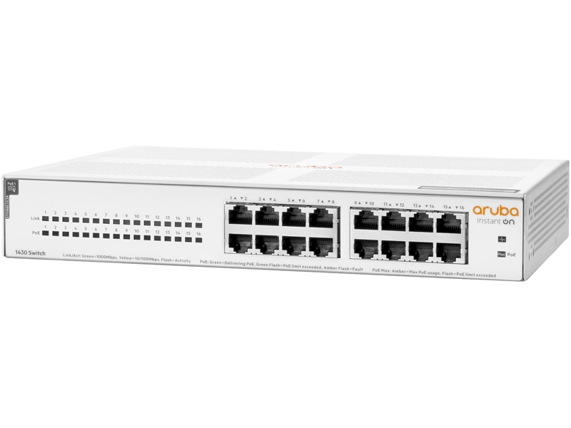 HPE Networking Instant On 1430 16G Class4 PoE 124W Switch