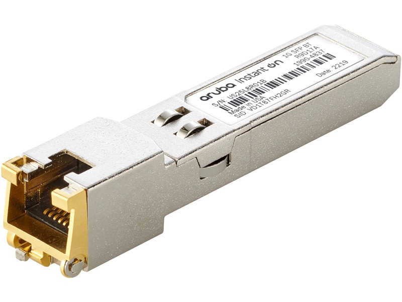 HPE Networking Instant On 1G SFP RJ45 T 100m Cat5e Transceiver